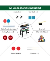 Gouun 4-in-1 Multi Game Table with Pool Billiards