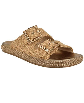 Guess Women's Funzya Double Band Footbed Sandals