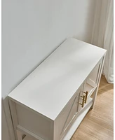 Kings Brand Furniture Teresa 2-Door Modern Console Table, Buffet Storage Cabinet