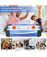 Inolait 22" Mini Tabletop Air Hockey Game with Electric Motor Fan, 2 Pushers and 2 Air Hockey Pucks