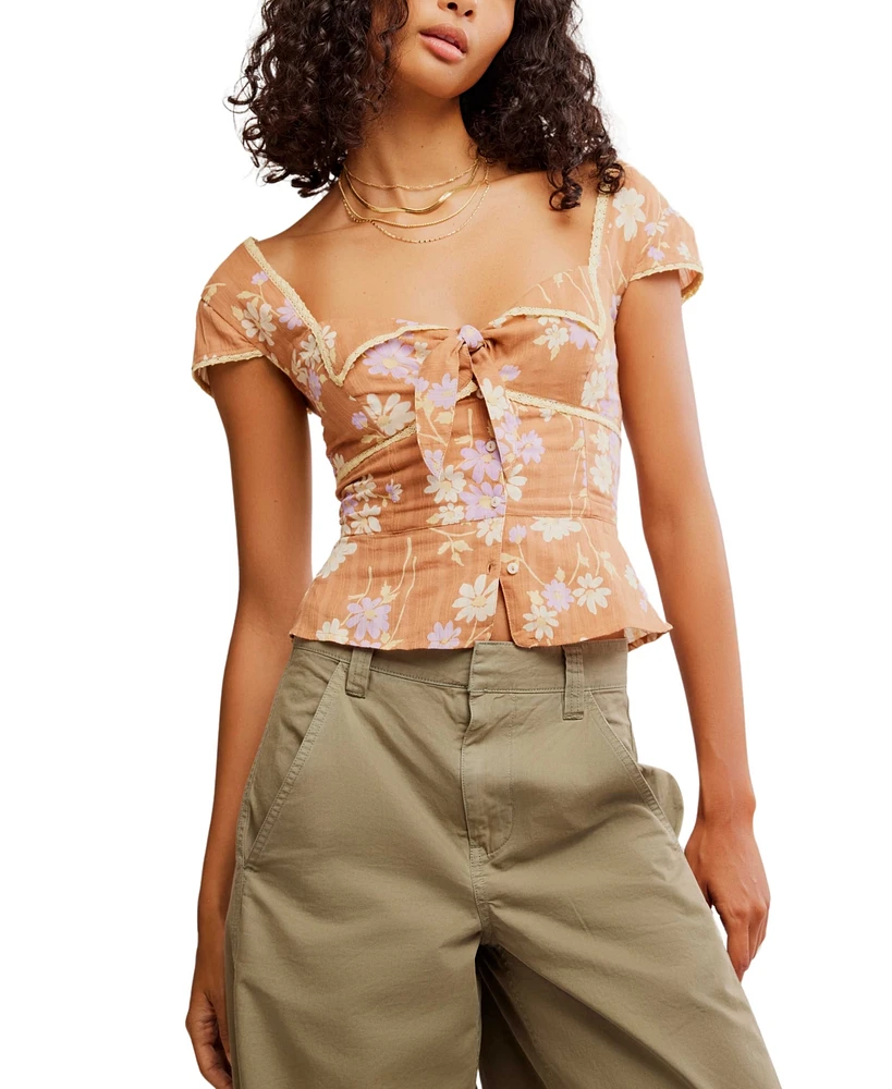 Free People Women's Call Me Baby Blouse - Combo