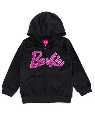 Barbie Toddler Girls Velour Matching Family Zip Up Hoodie