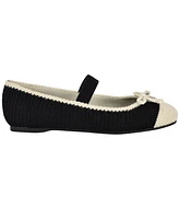 Guess Women's Maysa Knit Mary Jane Round Toe Ballet Flats