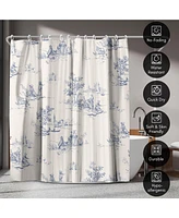 Americanflat 71x74 Animal Jouy Shower Curtain - 100% Polyester Shower Curtain