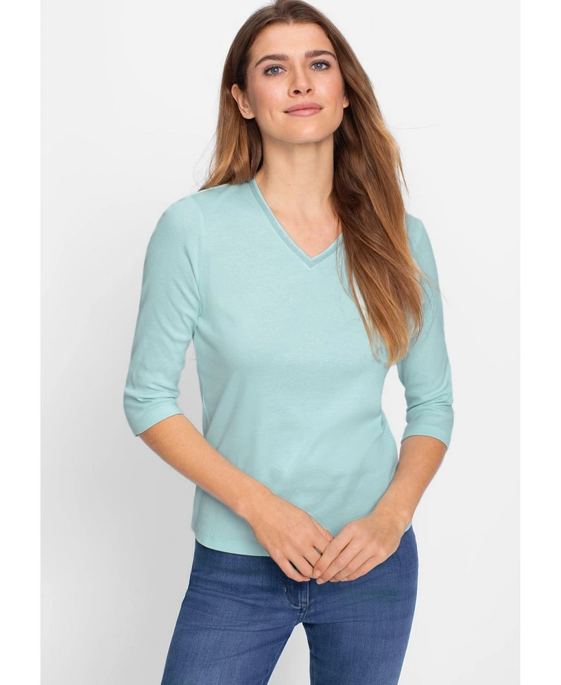 Olsen Women's Sparkle Trim T-Shirt