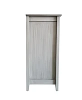 Kings Brand Furniture Folsom Wash Grey 2-Door Accent Cabinet