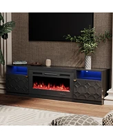 Boyel Living 36 inches Multifunctional Electric Fireplace Tv Stand