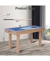 Inolait 54in Mini Billiard Game Table, Indoor Compact Arcade Pool Game Table