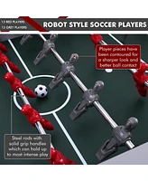 Inolait 48in Foosball Table and Arcade Table Soccer with Foosball Accessories for Home and Game Room