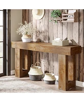 Tribesigns Long Console Table, 63 inches Wooden Rectangular Sofa Table for Behind the Couch, Farmhouse Entryway Hallway, Living Room, and En