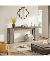 Tribesigns 70.9-Inch Extra Long Console Table, Farmhouse Wood Sofa Table Behind Couch, Narrow Entryway Accent Table for Living Room, Hallway, Entrance