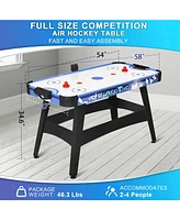 Sugift Air Hockey Table, Indoor Powered Hockey Game Table with 2 Pucks, 2 Pushers