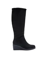 Aerosoles Women's Binocular Shearling Tall Wedge Boots