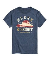 Airwaves Men's Yellowstone Merry and Bright Short Sleeve Tee