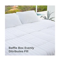 Cariloha Low-Loft Duvet Insert | King | White | Viscose Material | Soft, Comfortable & Wicks Moisture