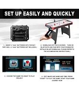 Inolait 2-in-1 Air Hockey Table with Table Tennis Top Indoor Arcade Gaming Set