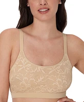 Bali Women's Breathe Lace-Overlay Bralette Dfcmbr