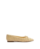 Schutz Women's Arissa Straw Slip On Flats