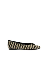 Schutz Women's Arissa Straw Slip On Flats