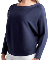 Bcx Juniors' Dolman-Sleeve Boat-Neck Sweater