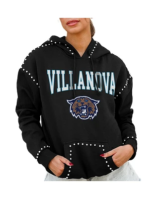 Gameday Couture Women's Black Villanova Wildcats Studded Pullover Hoodie