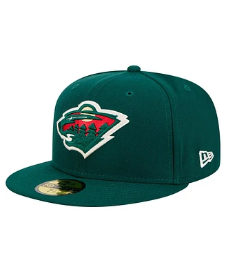 New Era Men's Green Minnesota Wild Core 59FIFTY Fitted Hat