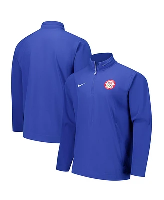 Nike Men's Royal Team Usa Lightweight Coach Half-Zip Jacket