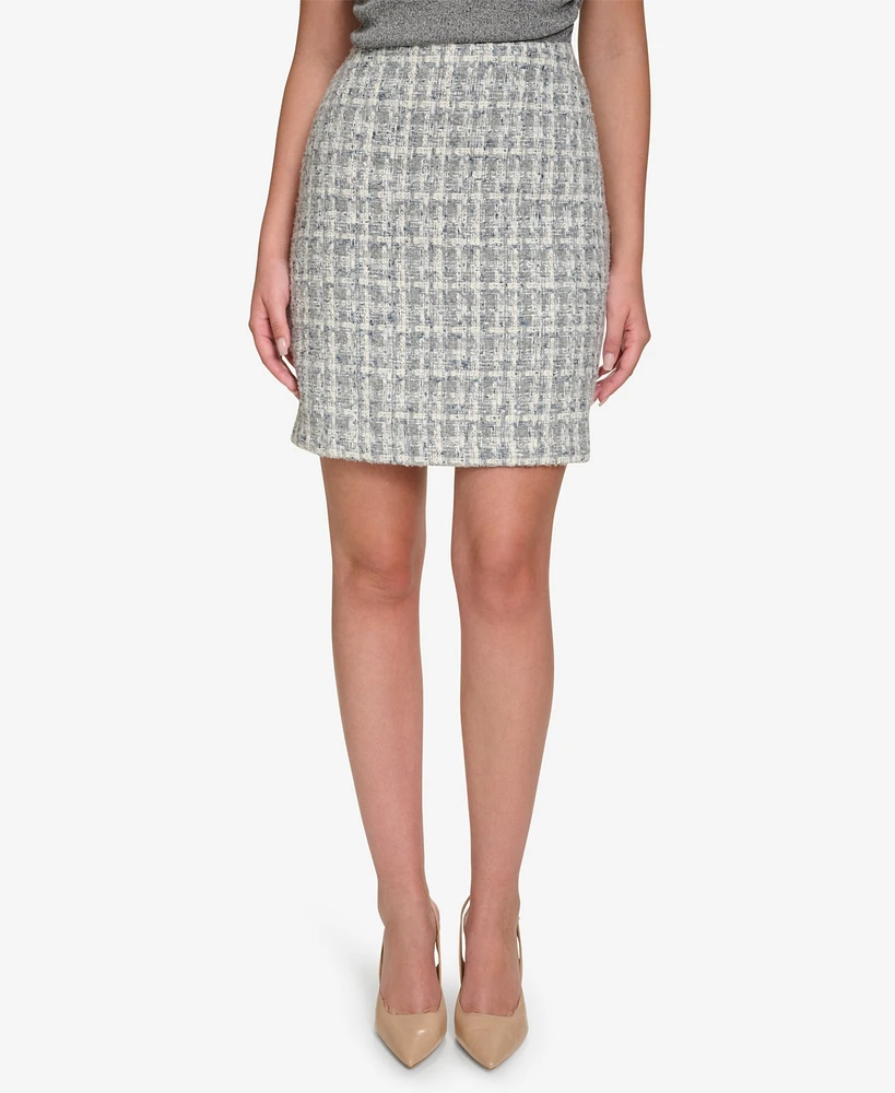 Calvin Klein Women's Tweed Mini Pencil Skirt