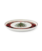 Spode Christmas Tree Tartan Lazy Susan Plate