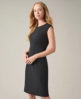 Kasper Petite Sleeveless Crew-Neck Sheath Dress