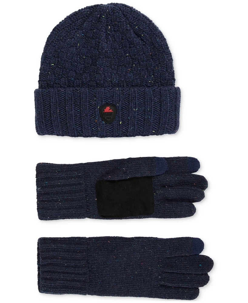 Pajar Men's 2-Pc. Set Dot Beanie Hat & Gloves