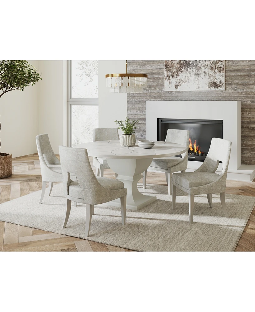 Mezzanine 6-Pc. Dining Set (Round Table & 5 Side Chairs)