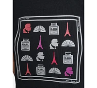 Karl Lagerfeld Paris Women's Motif-Graphic T-Shirt