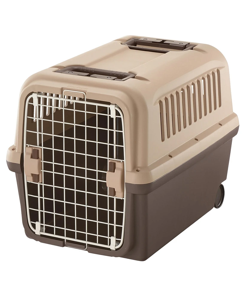 Richell E-z Mobile Pet Carrier: S/M - Brown