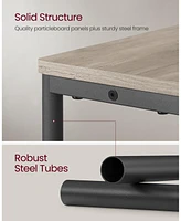 Slickblue Narrow Side Table with Charging Station
