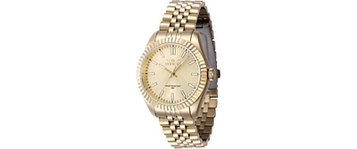 Invicta Women's Specialty Quartz 3 Hand Gold Dial Watch