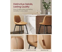 Slickblue Bar Stools Counter Height with Back for Comfortable Seating and Modern Style