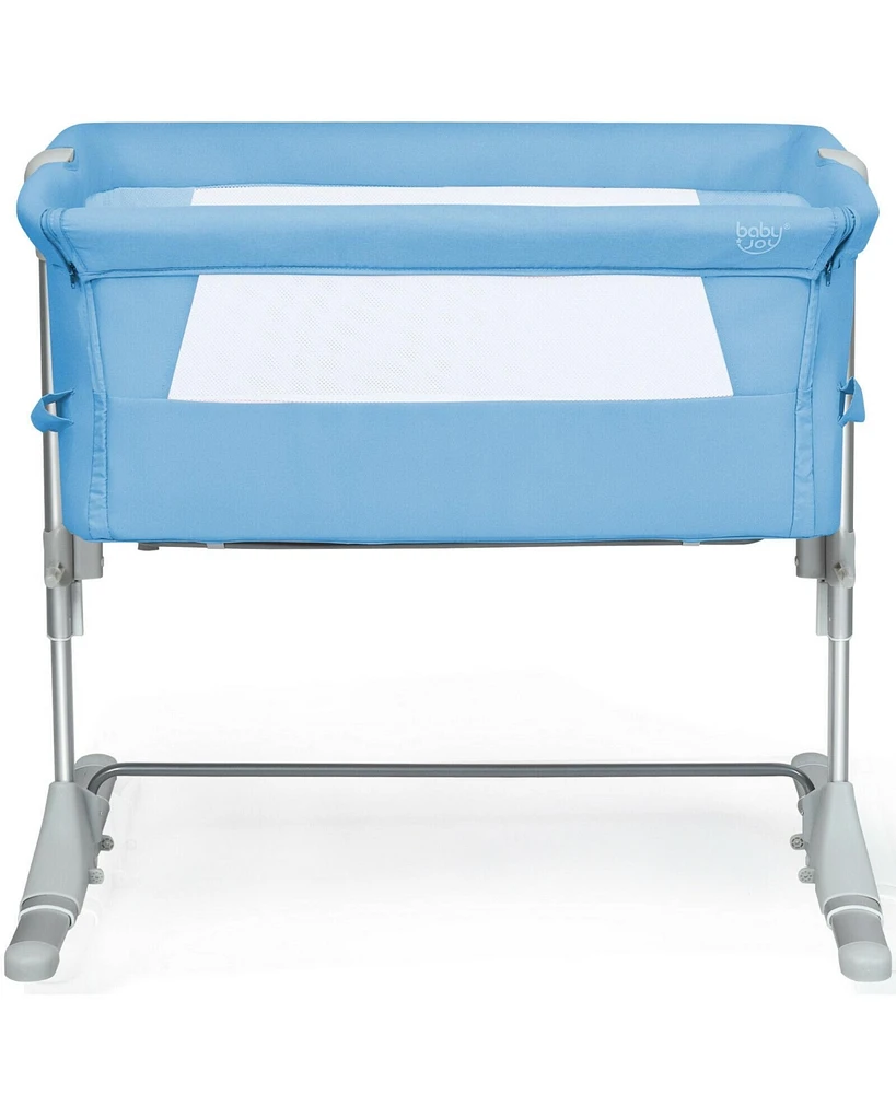 Gouun Boys Travel Portable Bed Side Sleeper Bassinet Crib with Carrying Bag