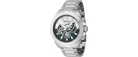 Invicta Men's 47937 Nfl Philadelphia Eagles Quartz Multifunction Silver, Blue Dial Watch