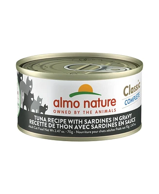 Almo Nature Classic Complete Cat 12pk (2.47oz): Tuna Recipe W/ Sardines In Gravy