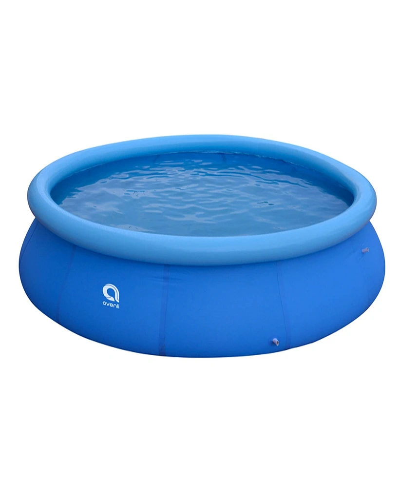 Jleisure 17808 12 Ft x 30" Prompt Set Inflatable Outdoor Backyard Swimming Pool