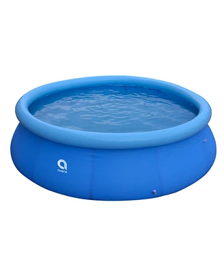Jleisure 17808 12 Ft x 30" Prompt Set Inflatable Outdoor Backyard Swimming Pool