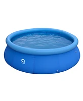 Jleisure 17808 12 Ft x 30" Prompt Set Inflatable Outdoor Backyard Swimming Pool