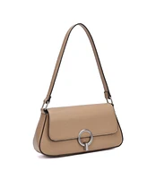 French Connection Mona Smooth Ring Closure Shoulder Bag