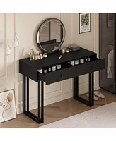 gaomon Vanity Desk with Mirror and Lights