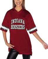 Gameday Couture Women's Crimson Indiana Hoosiers Until Kickoff Rhinestone Fashion T-Shirt