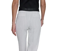 Karl Lagerfeld Paris Women's Slim Pinstripe Pants