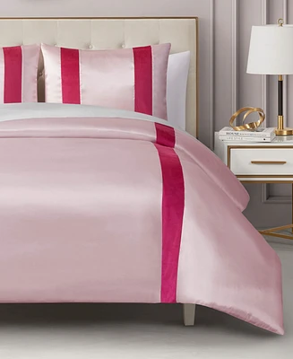 Juicy Couture Velvet Stripe on Satin 2-Pc. Comforter Set, Twin/Twin Xl