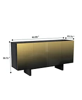 Boyel Living 4-Door Sideboard Buffet Cabinet for Dining Room