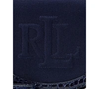 Lauren Ralph Lauren Witley Leather and Canvas Small Crossbody